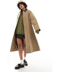 ONLY - Trench-coat avec détails en velours côtelé - camel - Lyst