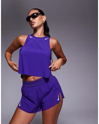 Nike - Nike Aeroswift Running Dri-fit Cropped Tank Top - Lyst