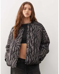 Noisy May - Quilted Zebra Jacket - Lyst