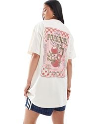 Miss Selfridge - – oversize-t-shirt mit tomaten-print - Lyst