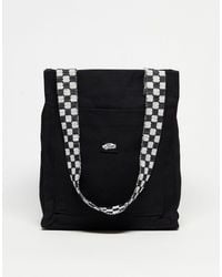 Vans - Midi Tote Bag With Checker Board Strap - Lyst