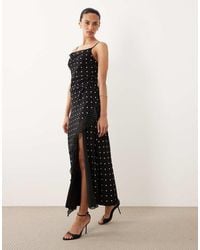 New Look - Polka Dot Cami Midi Dress - Lyst