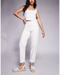 ASOS - High Rise Relaxed Mom Jeans - Lyst