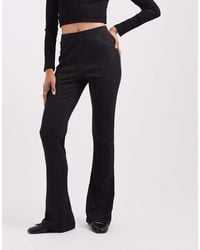Noisy May - Flare Ribbed Pants - Lyst