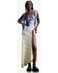 Desigual - Long Crochet Sarong - Lyst