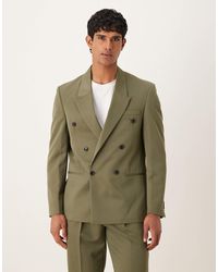 ASOS - Regular Double Breasted Suit Jacket - Lyst