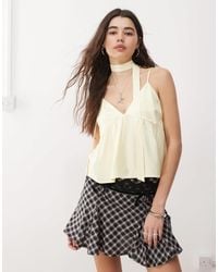 Reclaimed (vintage) - Babydoll Cami Top And Scarf Set - Lyst