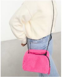 Claudia Canova - – mini-handtasche aus kunstpelz mit umhängeriemen - Lyst