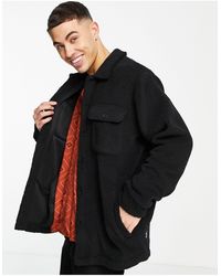 Only & Sons - Borg Overshirt With Chest Pockets - Lyst