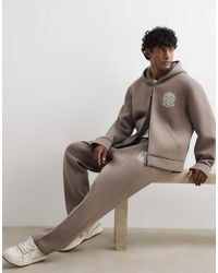 River Island - Premium Regular Fit Baroque Joggers - Lyst