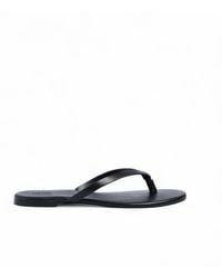 NA-KD - Leather Flip Flops - Lyst