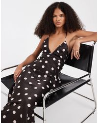 knee length dresses for ladies Dole Embellished Asymmetric Maxi Dress in White