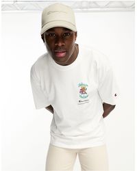 Champion - Camiseta blanca con estampado gráfico weekend rochester - Lyst