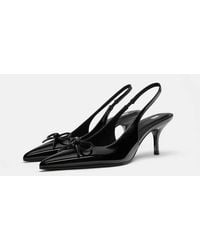 Pull&Bear - Faux Patent Leather High-heel Shoes - Lyst