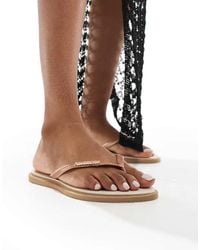 Havaianas - Chanclas Dorado Rosado Con Puntera Fina Slim De - Lyst