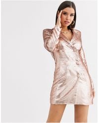 lavish alice gold sequin dress