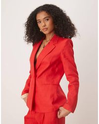 Mango - Linen Blazer Co-ord - Lyst