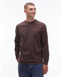 Levi's - Authentic Logo Garment Dye Long Sleeve T-shirt - Lyst