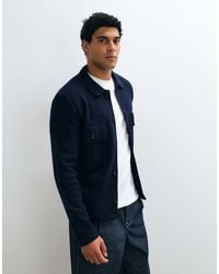 SELECTED - 100% Wool Textured Shacket - Lyst