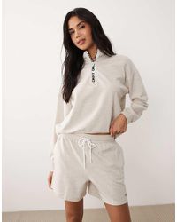 DKNY - Long Sleeve Top And Boxer Lounge Set - Lyst
