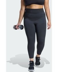 adidas Originals - Optime Workout 3-Stripes 7/8 Leggings (Plus Size) - Lyst