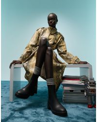 Bimba Y Lola - Low Heel Wellington Ankle Boots - Lyst
