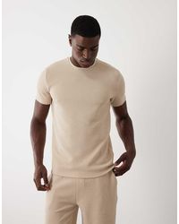 Brave Soul - Textured Crew Neck T-shirt - Lyst