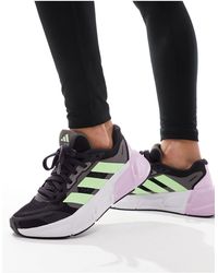 adidas Originals - Adidas - running questar 2 - sneakers nere e verde lime - Lyst