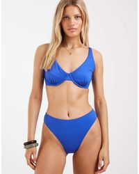 Hollister - Ribbed High Rise Bikini Bottom Co-ord - Lyst