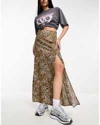 Noisy May - Side Split Maxi Skirt - Lyst