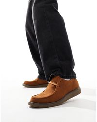 Truffle Collection - Zapatos color tostado con cordones y contorno cosido - Lyst