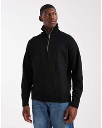 Jack & Jones - Fluffy Quarter Zip Jumper - Lyst