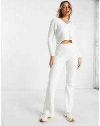 ASOS - Knitted Flare Trouser - Lyst