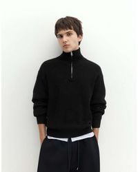 Pull&Bear - Maglione Con Mezza Zip - Lyst