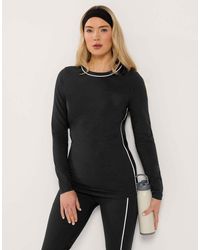 Long Tall Sally - Active Piped Long Sleeve Top - Lyst