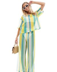 Extro & Vert Petite - Pantaloni All'Uncinetto A Righe - Lyst