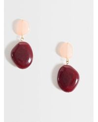Accessorize - Contrast Resin Drop Earrings - Lyst