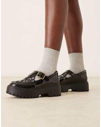 Timberland - Zapatos Negros Estilo Merceditas Con Plataformas De Charol Stone Street De - Lyst