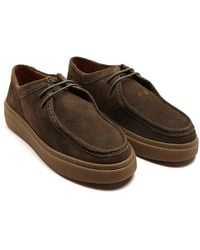 OFF THE HOOK - 'Els' Suede Leather Casual Lace-Up Boat Shoes - Lyst