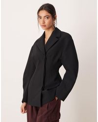 ASOS - Tailored Collar Cinch Waist Jacket - Lyst