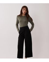 JDY Petite - High Waisted Wide Fit Tailored Trousers - Lyst