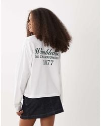 Polo Ralph Lauren - Wimbledon Capsule Long Sleeve Sleeve Surf T-shirt With Pocket Icon Logo - Lyst