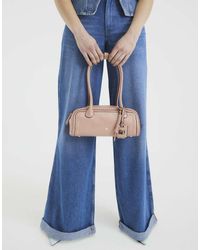 River Island - Faux Leather Shoulder Bag - Lyst