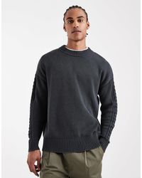 Collusion - Knitted Crew Neck Jumper - Lyst