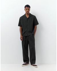 Pull&Bear - – hose aus leinenmix - Lyst