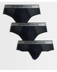 Emporio Armani - Bodywear 3 Pack Briefs - Lyst