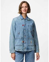 Pieces - Denim Jack - Lyst