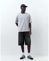 Pull&Bear - Skater Denim Bermuda Shorts - Lyst