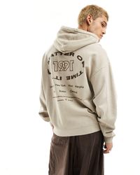Pull&Bear - Oversize Fit Graphic Hoodie - Lyst