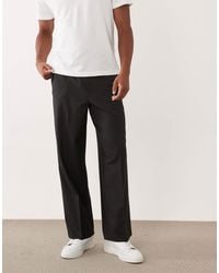 ASOS - Tailored Comfort Stretch Wide Leg Pants - Lyst